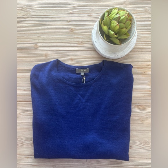 N. Peal 100% Cashmere Sweater – Royal Blue | Size M | NWT - Picture 1 of 6